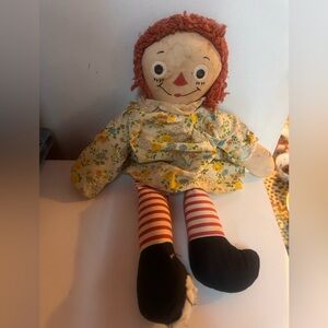 Antique vintage Raggedy Ann doll, a well-known collectible item.